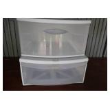 Plastic Storage Bins (Lot of 2)