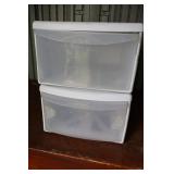 Plastic Storage Bins (Lot of 2)