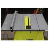 Ryobi 10" 15A Table Saw with Rip Fence & Accessories