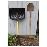 Suncast Snow Shovel & Steel Digging Shovel Mixed Lot