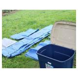 Tarps With Storage Box (Lot of 6)