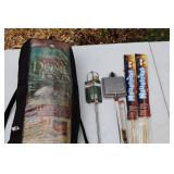 Coleman Camp Cooker, Tent, Sleeping Bags & Marshmallow Sticks Mixed Lot