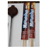 Coleman 14x14 3 Room Dome Tent & BBQ Campfire Tools Mixed Lot