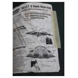 Coleman 14x14 3 Room Dome Tent & BBQ Campfire Tools Mixed Lot