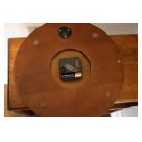 Round Wood Quartz Wall Clock
