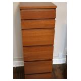 6-Drawer Wood Dresser with Lift Top and Mirror