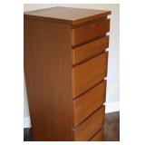 6-Drawer Wood Dresser with Lift Top and Mirror