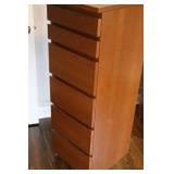 6-Drawer Wood Dresser with Lift Top and Mirror