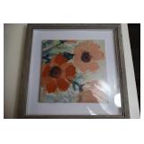 Framed Floral Wall Art Set (Lot of 2)