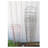 Plant Stakes Set of 5 Wire Garden Supports