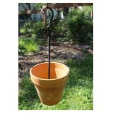 Butterfly Double Hanging Planter Stand With 2 Pots