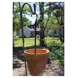 Butterfly Double Hanging Planter Stand With 2 Pots