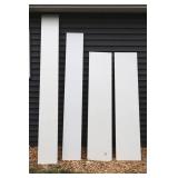 Shelving Boards White & Ebony (Lot of 7)