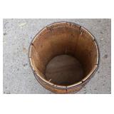 Wooden Barrel With Metal Banding