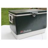 Vintage Coleman Steel-Belted Green Ice Chest Cooler