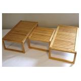 Wood & Metal Storage Shelves