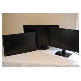 LG 27" & Acer Computer Monitors Mixed Lot (3)