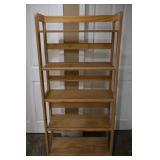 Solid Teak Wood Bookshelf Unit 61 X 27.5 X 12.5 in