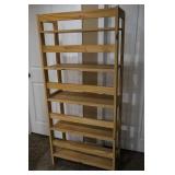 Solid Teak Wood Bookshelf Unit 61 X 27.5 X 12.5 in