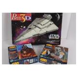 Star Wars 3D Puzzle Set With Imperial Star Destroyer, Darth Vader & Boba Fett
