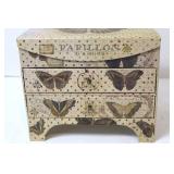 Costume Jewelry Mixed Lot With Butterfly Jewelry Box