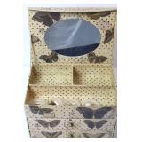 Costume Jewelry Mixed Lot With Butterfly Jewelry Box