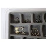 Costume Jewelry Earrings Mixed Lot With Jewelry Box