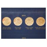 Whitman Presidential Dollars 2007-2016 Coin Album