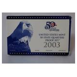 2003 United States Mint 50 State Quarters Proof Set