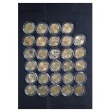 Denver Mint Gold-Plated State Quarters (Lot of 29)