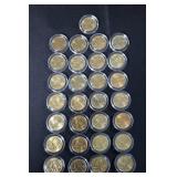 Denver Mint Gold-Plated State Quarters (Lot of 29)