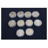 Presidential $1 Coins Philadelphia Mint (Lot of 10)