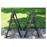 Plastic Saw Horses Pair
