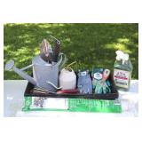 Gardening Assortment With Watering Cans, Gloves, Tree Guards & Tools