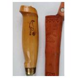 Marttiini Fillet Knife With Wooden Handle & Sheath 11 in