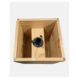 DESIGNER STYLE SOLID WOOD PATIO UMBRELLA HOLDER/STAND – RETAILS $65!