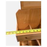RUSTIC SOLID WOOD 2-TIER ORGANIZER / STORAGE CADDY – HANDCRAFTED STYLE!