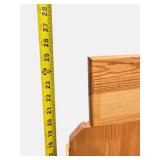 RUSTIC SOLID WOOD 2-TIER ORGANIZER / STORAGE CADDY – HANDCRAFTED STYLE!