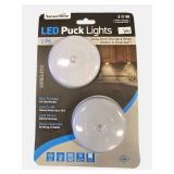 SensorBrite Wireless Motion Activated LED Puck Lights 2-Pack – New In Package!