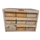 Weather Guard Heavy Duty 9-Drawer Metal Parts Organizer Cabinet Shop Garage Storage