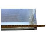 Vintage 72” Glass Display Showcase Cabinet Store Counter Woodgrain Retail Case