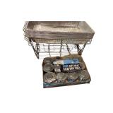 Wedding Decor & Event Supply Misc Lot – Chafing Set, Curtain Lights, Rustic Signs & Craft Décor