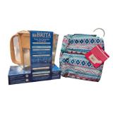 New Brita 6-Cup Water Filter Pitcher & JWorld Insulated Lunch Bag Bundle – Stylish Everyday Essentials Lot