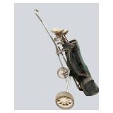 Vintage Estate Golf Club Set with Bag & Pull Cart – Gently Loved Classic Clubs