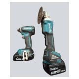Makita 18V Tool Combo – Impact Driver & Angle Grinder w/ Batteries