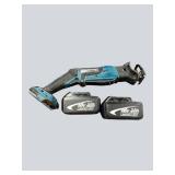 Makita XRJ01 18V Recip Saw w/ (2) 6.0Ah Batteries – Parts or Repair