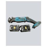 Makita XRJ01 18V Recip Saw w/ (2) 6.0Ah Batteries – Parts or Repair