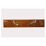 Rustic Deer Antler Wall Rack – Hunting Cabin Decor