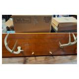 Rustic Deer Antler Wall Rack – Hunting Cabin Decor
