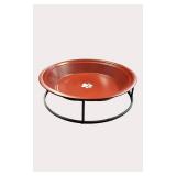 Raised Pet Food & Water Bowl Stand with 12-Cup Bowl